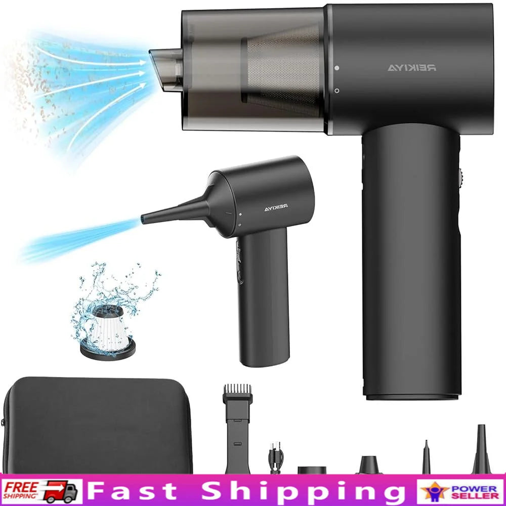 XMSJ Portable Cordless 4 In 1 Car Vacuum Duster Inflator