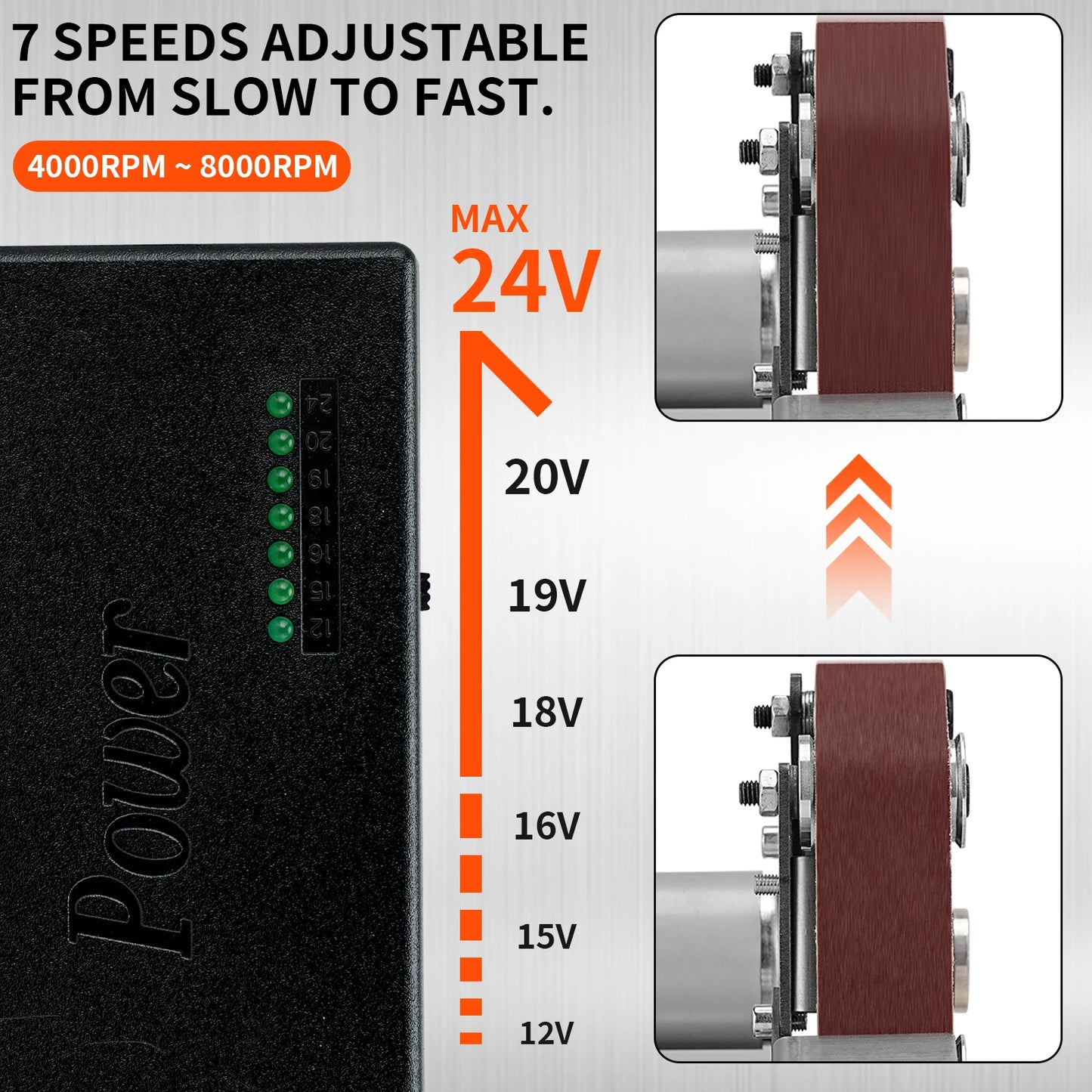 Si Fang Mini Electric Belt Sander Polishing Grinder Tool