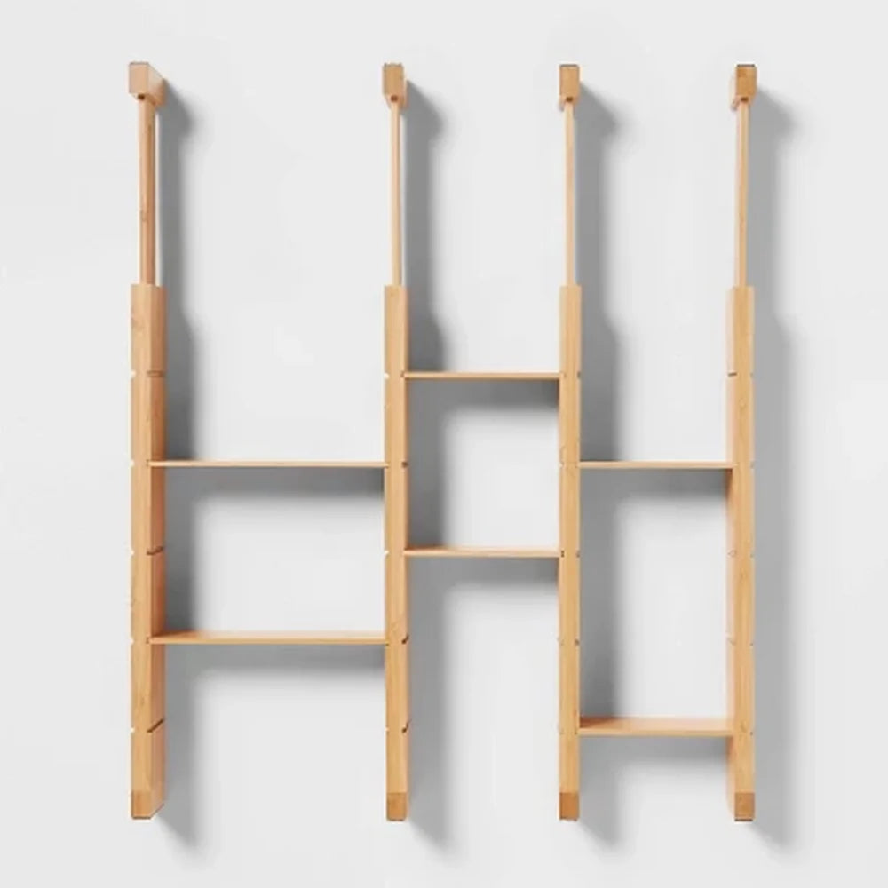 XMSJ Bamboo Expandable Drawer Dividers 4 Pack Organizer