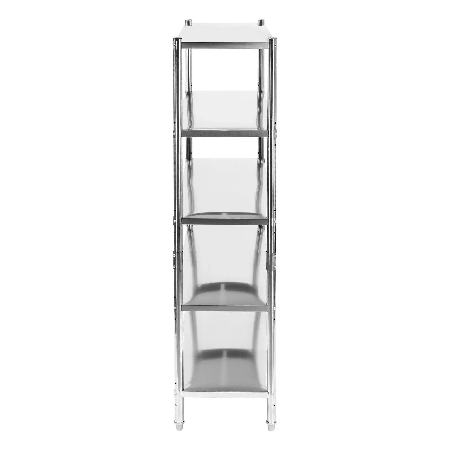 Heavy Duty 5-Tier Shelving 47.2"Wx17.7"Dx70.9"H - 661LB Capacity Stainless Steel Storage Rack for Warehouse & Garage
