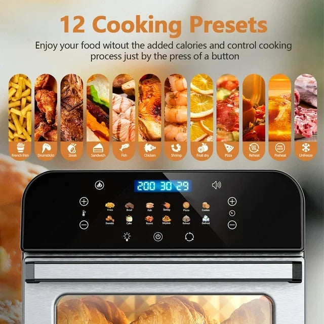 WHALL Air Fryer Toaster Oven With Presets And Viewing Window
