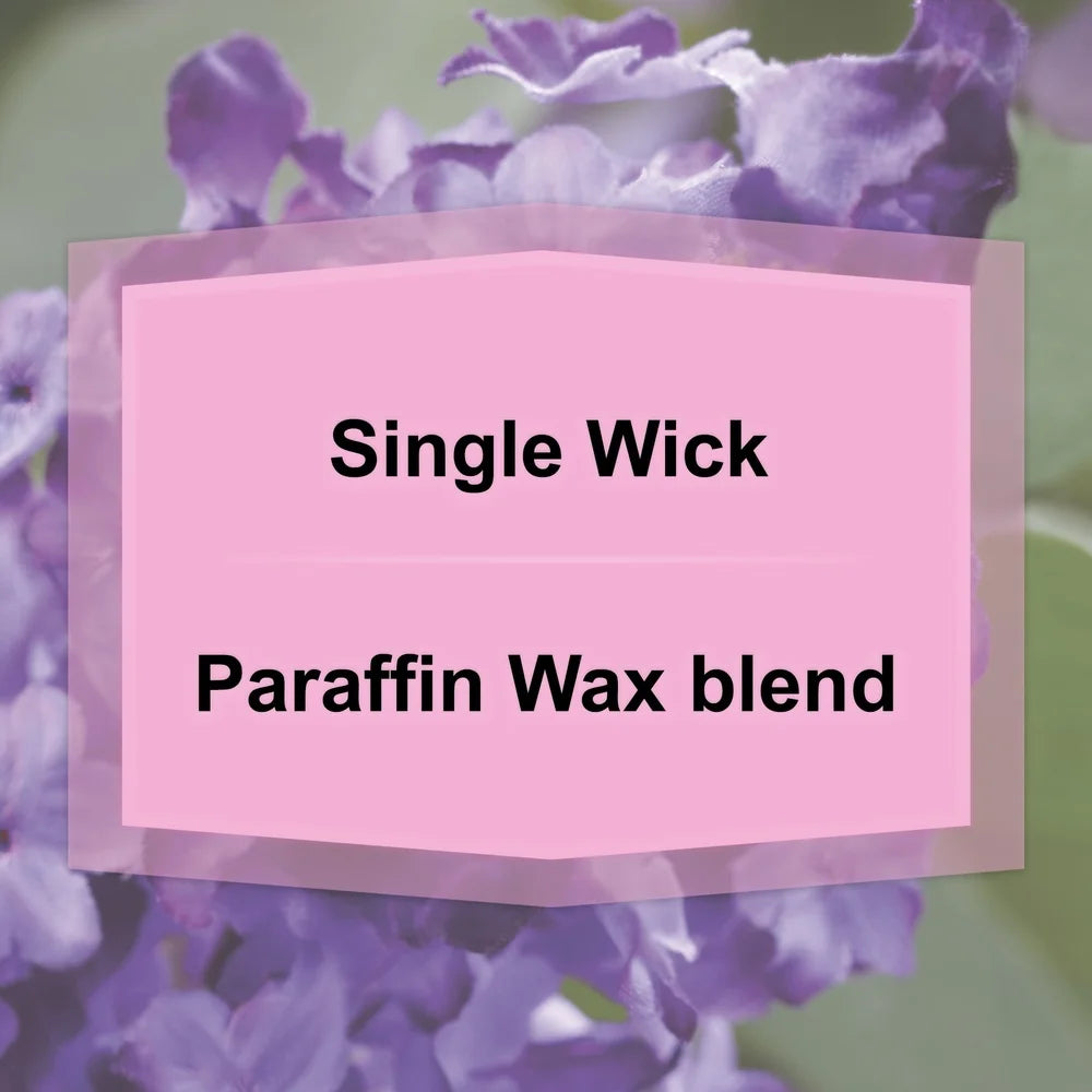 Lilac Breeze Scented Candle 20 oz Single Wick Decorative Glass Jar Aromatic Floral Home Decor Relaxing Gift