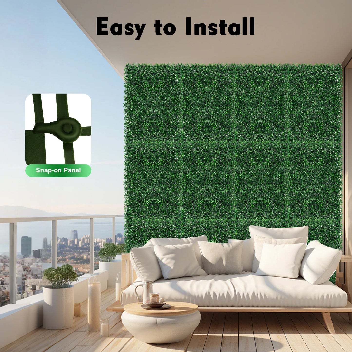 Sichuan Grass Mat Panel PE Waterproof Wall Hedge Decor
