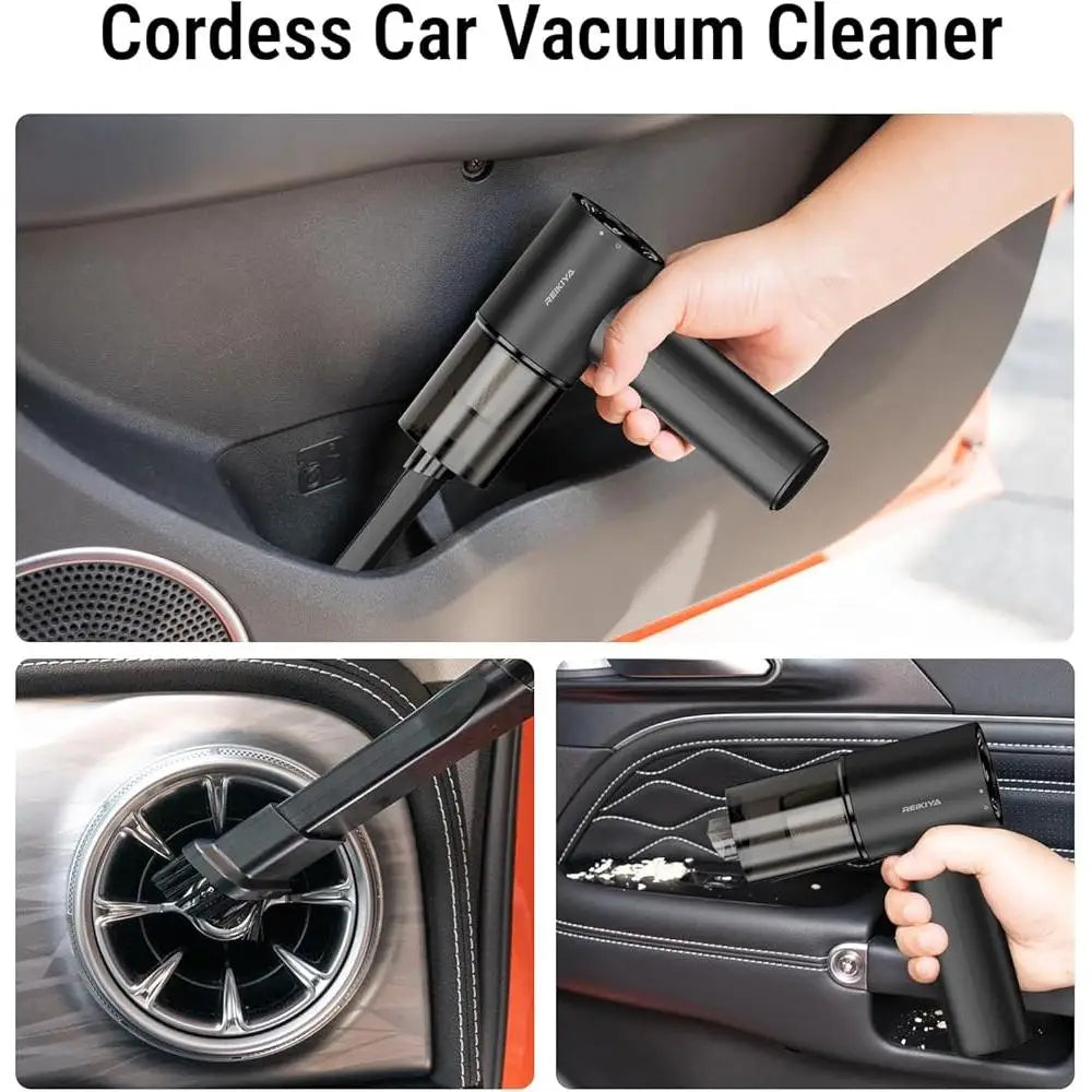 XMSJ Portable Cordless 4 In 1 Car Vacuum Duster Inflator