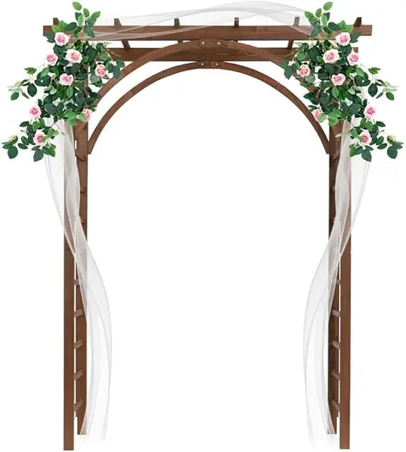 Wooden Garden Arbor Wedding Arch For Ceremony And Patio Trellis