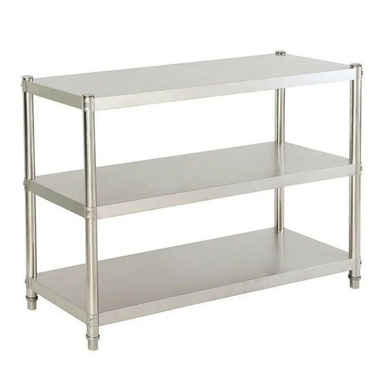 3 Tier Kitchen Storage Rack,Stainless Steel Shelves,Kitchen Storage Organizer,Microwave Rack for Pantries, Restaurants,Kitchens