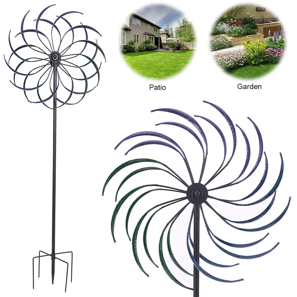 Hignconcerned Outdoor Metal Windmill Ornament Wind Catcher