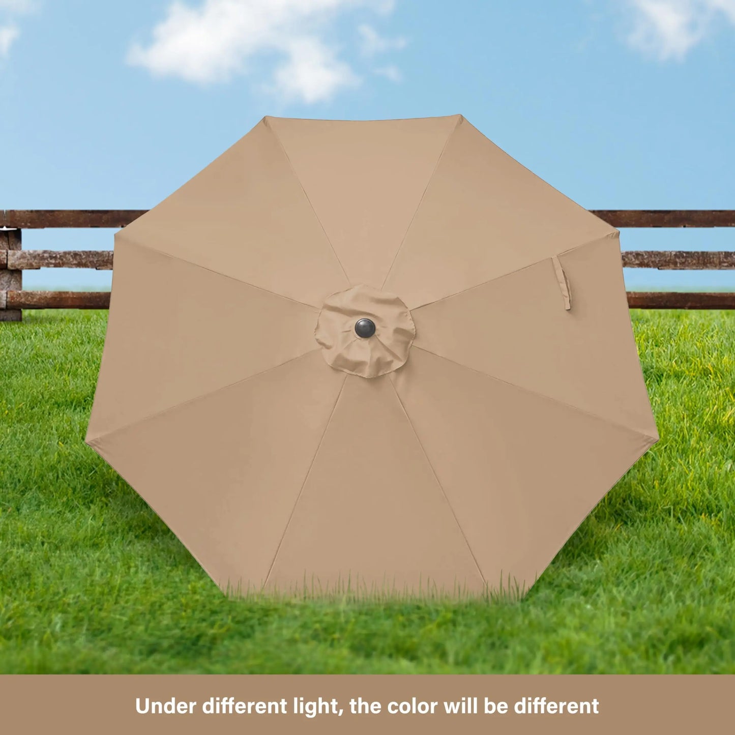 YSSOA Outdoor Patio Umbrella Market Table With Tilt Crank