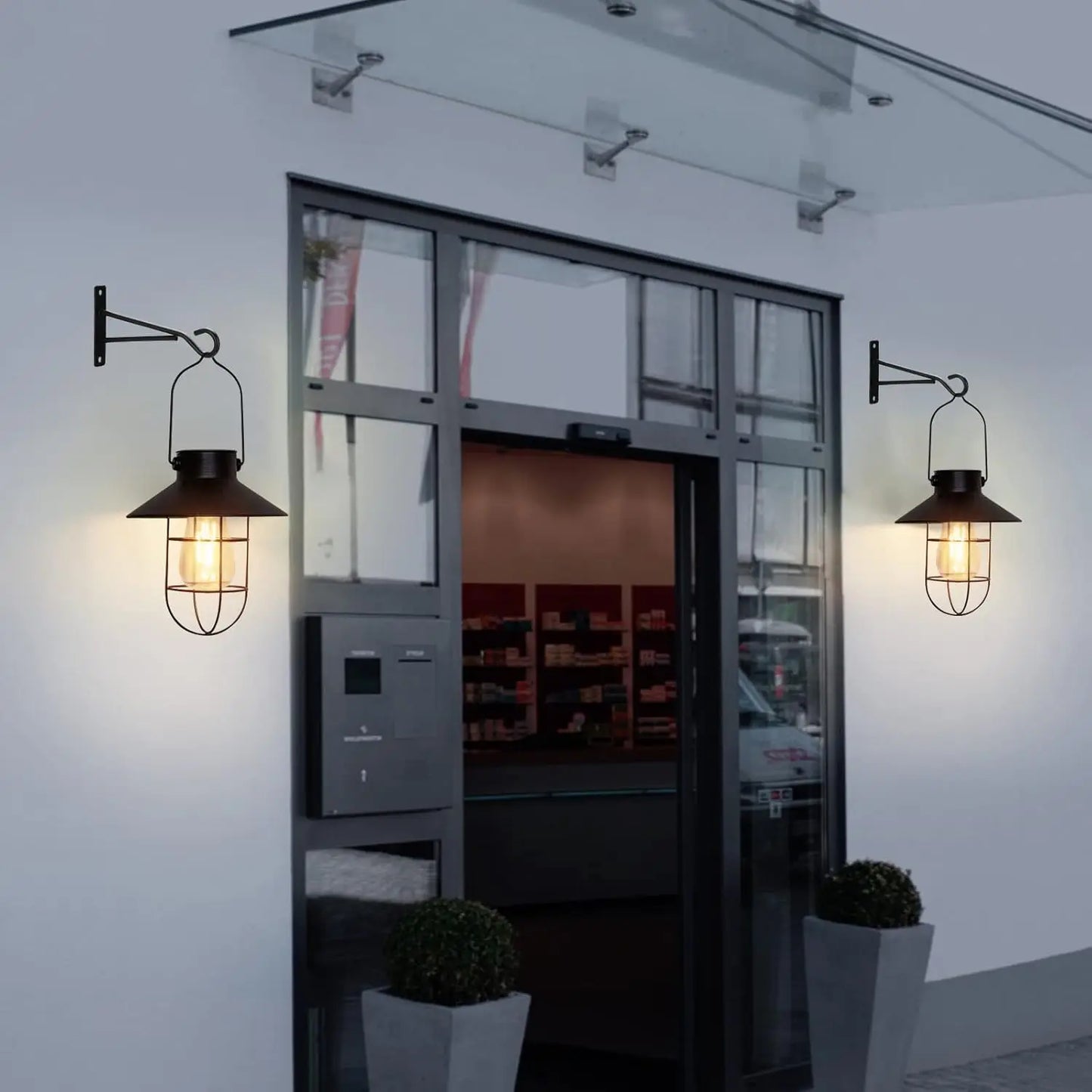 SZRSTHH 2 Pack Waterproof Outdoor Solar Lights Pendant Lamps