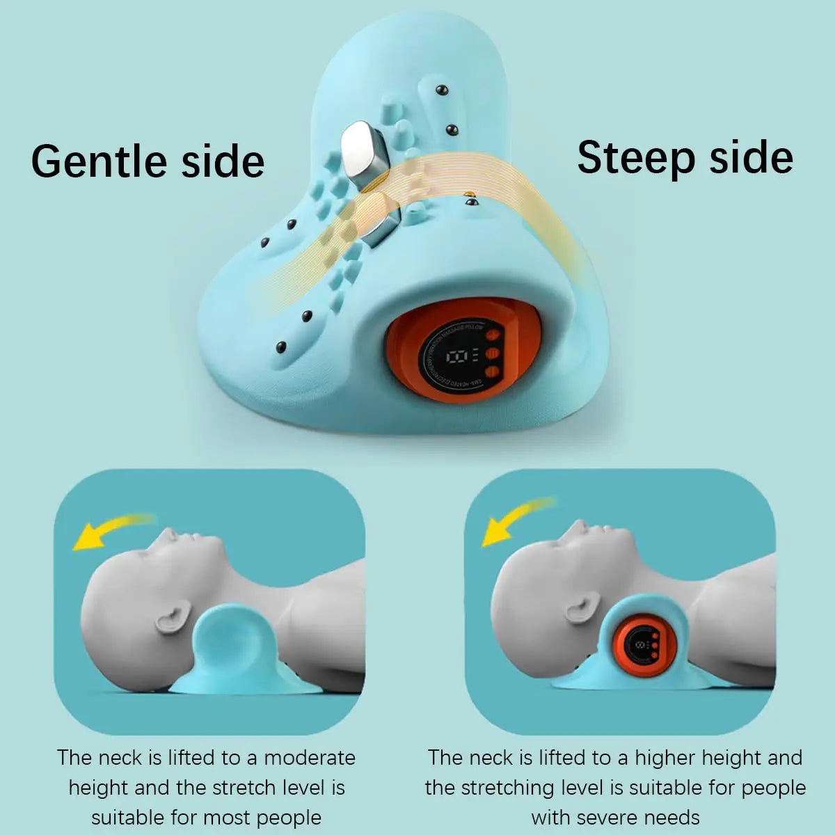 Neck And Shoulder Massager With Electric Massage Pillow