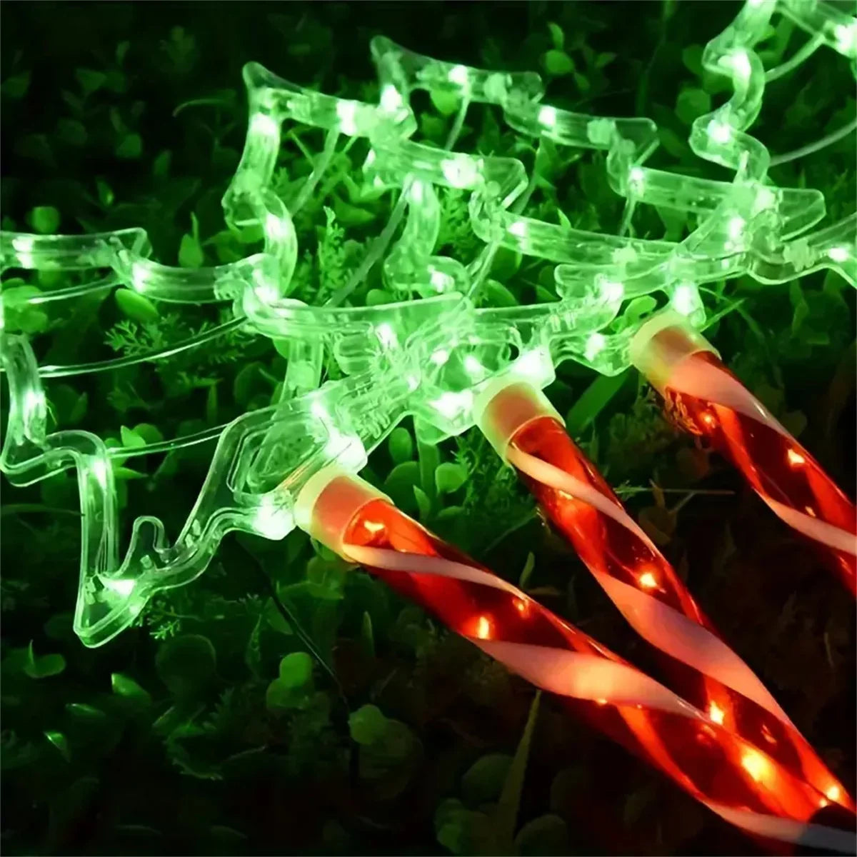 Solar Christmas Tree Ground Lights Outdoor Waterproof Decorative Lamps