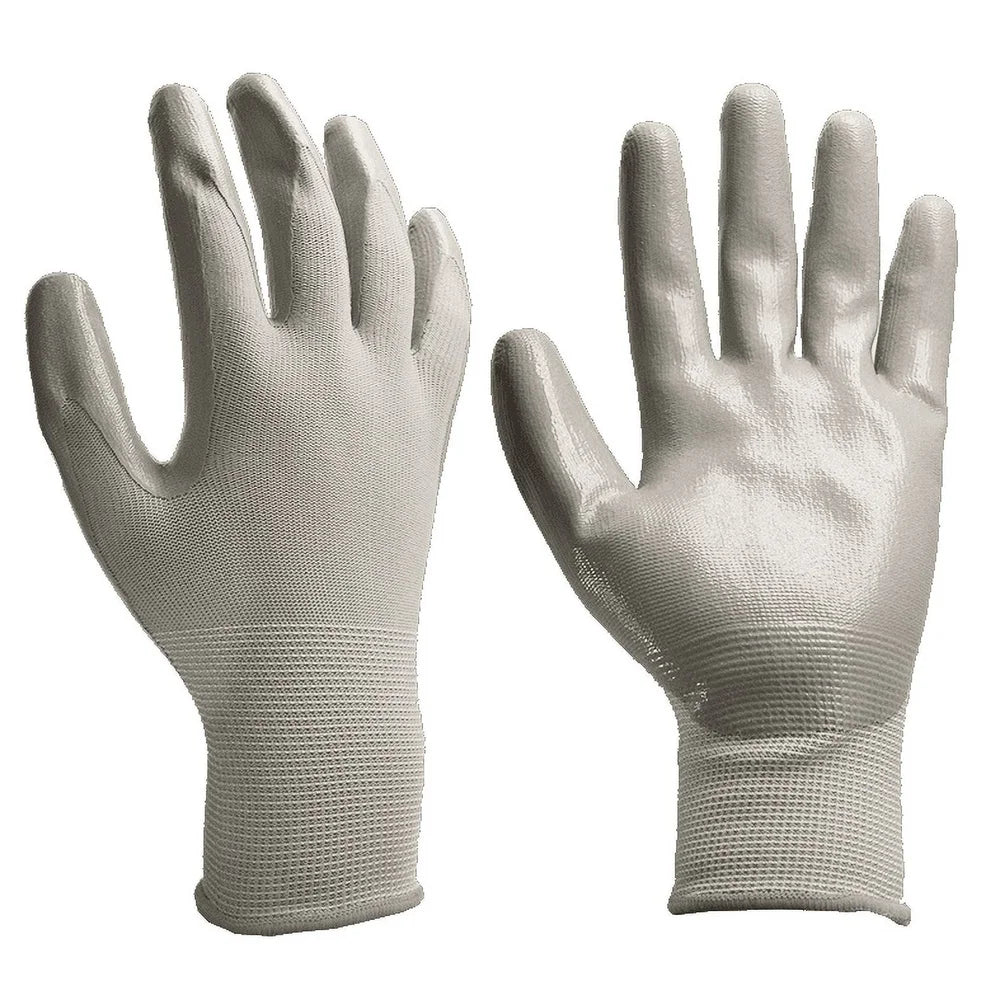 XMSJ Nitrile Gripping Gloves Waterproof Anti Slip Garden