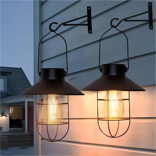 SZRSTHH 2 Pack Waterproof Outdoor Solar Lights Pendant Lamps