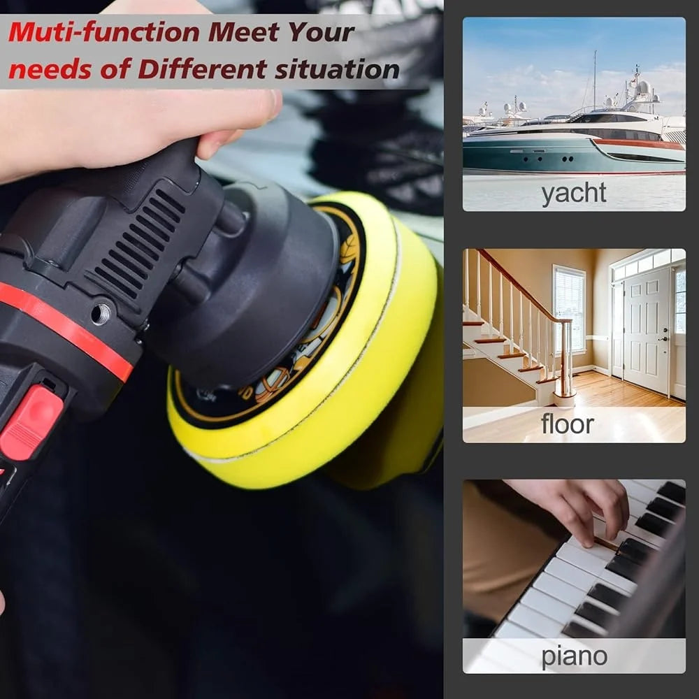 XMSJ Car Buffer Polisher Dual Action Orbital 700W Kit