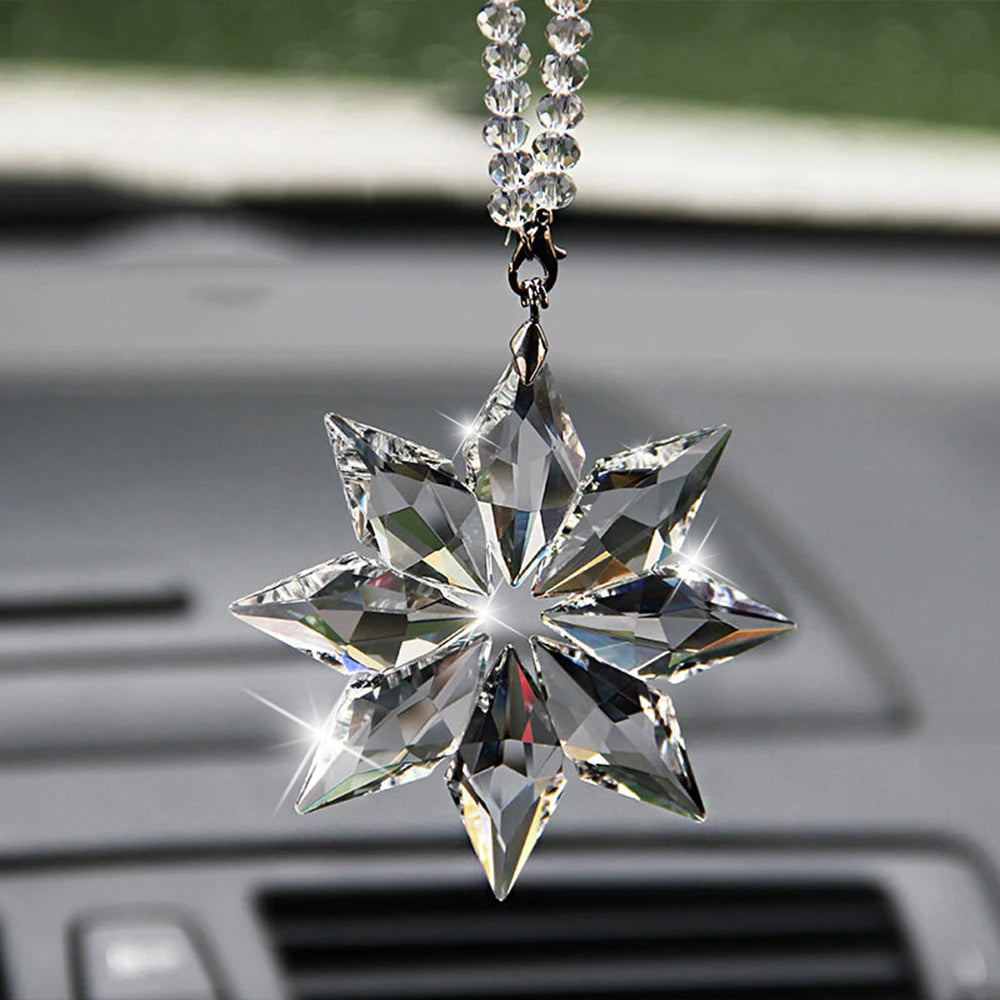 Karlor Crystal Snowflake Car Pendant Sun Catcher Ornament