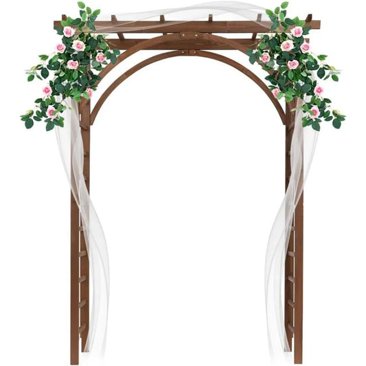Wooden Garden Arbor Wedding Arch For Ceremony And Patio Trellis