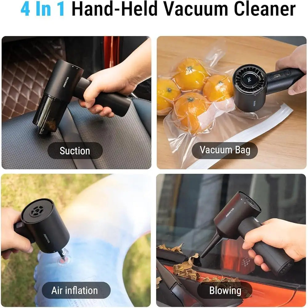 XMSJ Portable Cordless 4 In 1 Car Vacuum Duster Inflator