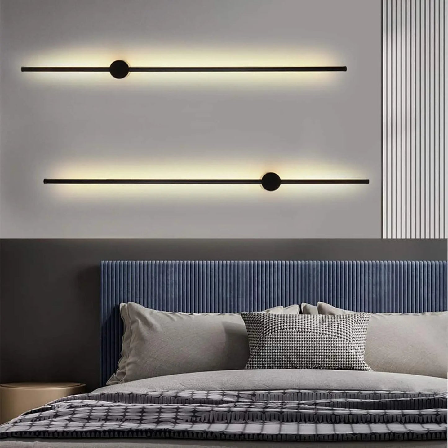 1pcs 40inch LED Linear Wall Lamp, Indoor Long Strip Lighting Fixture IP67 Waterproof Wall Sconce, Wiring Installation Required