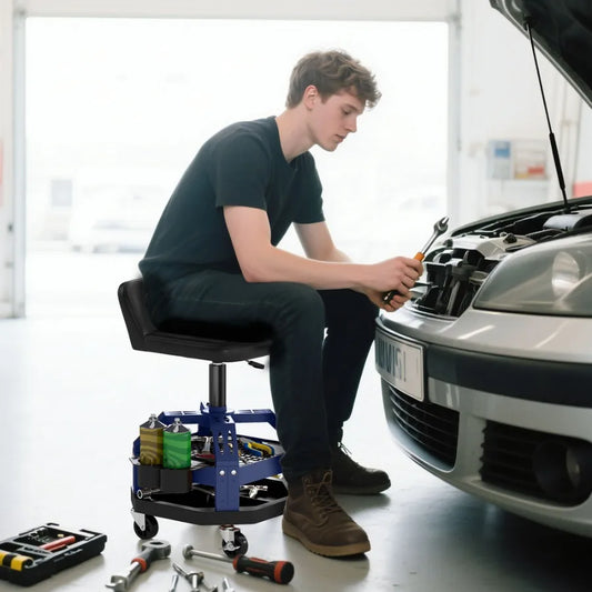 Hign Concerned Rolling Creeper Garage Stool 360 Wheels