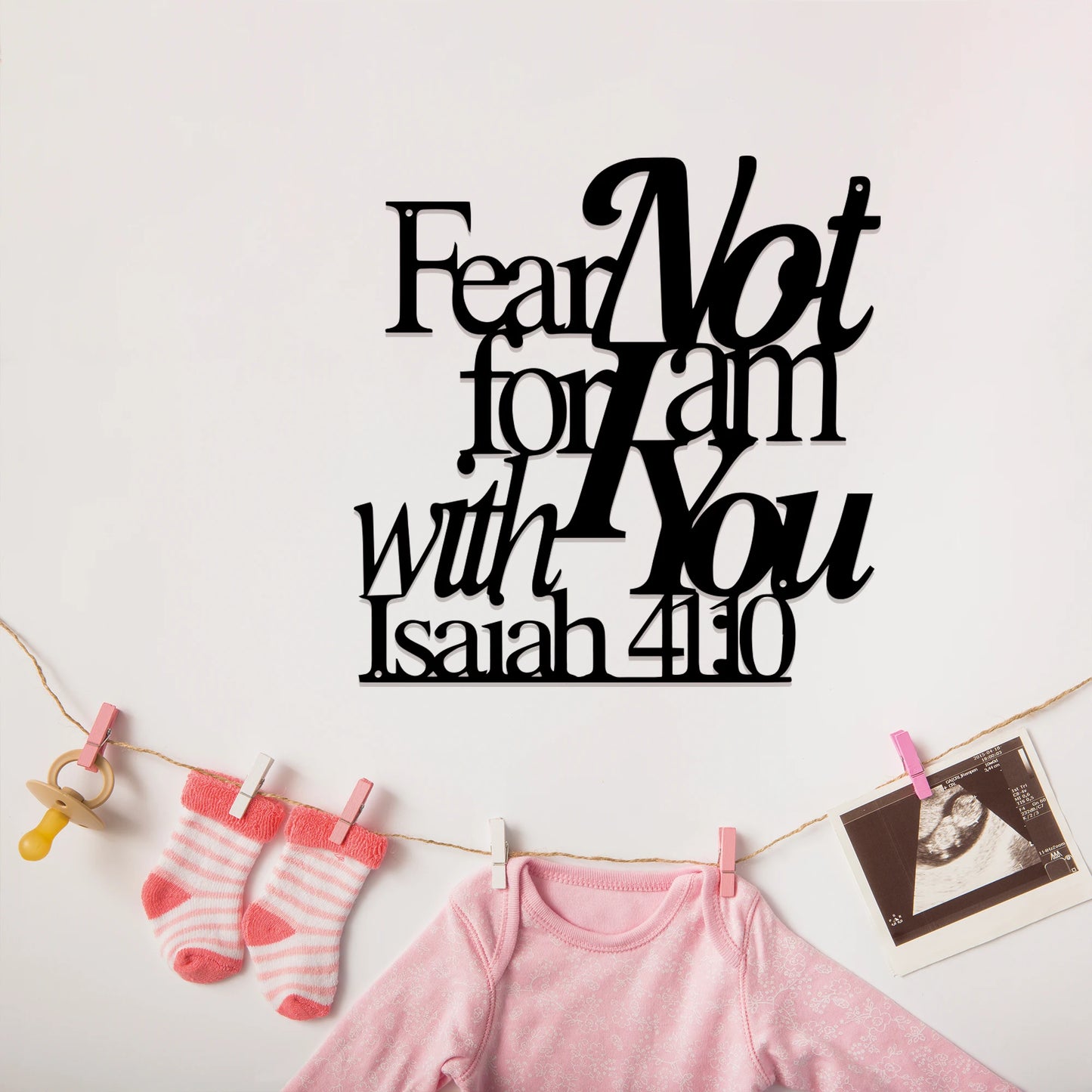 1pc Isaiah 41:10 Metal Bible Verse, Christian Home Decor Bible Metal Wall Art For Home Room Living Room Office Decor