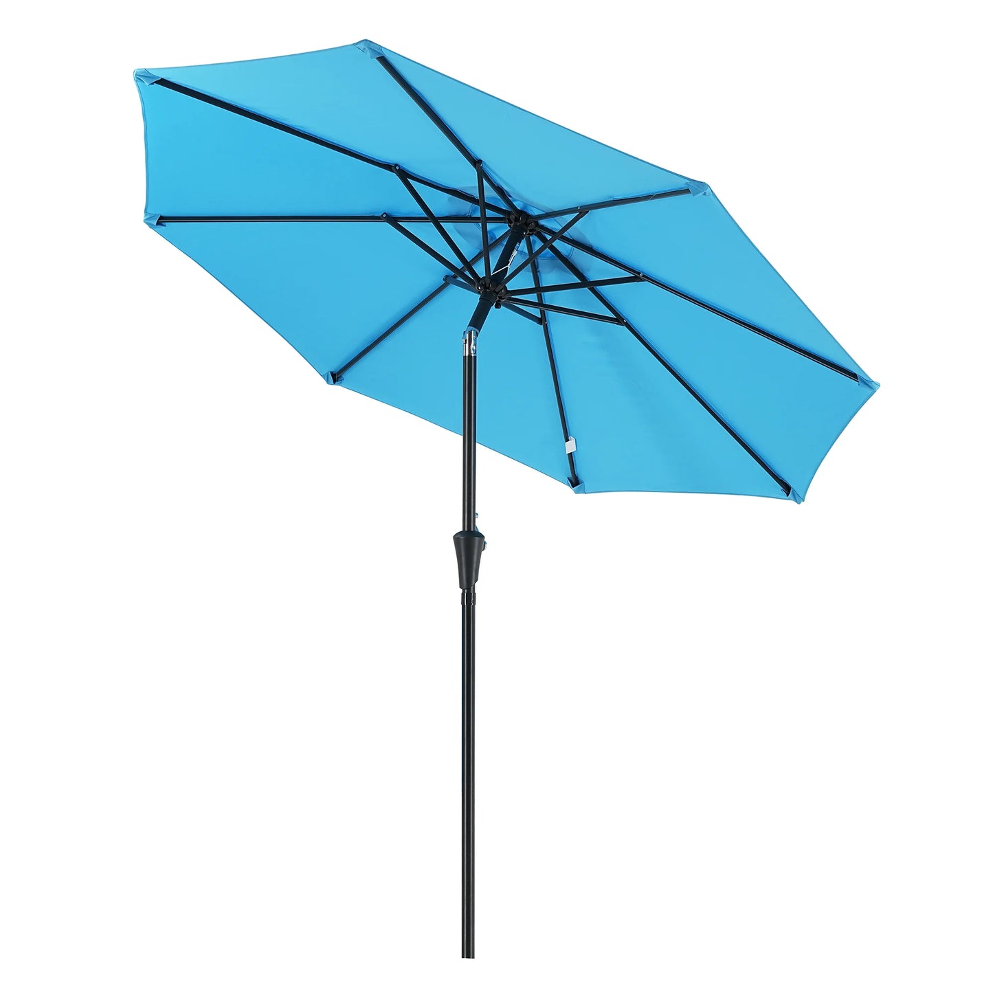 Blissun Outdoor Patio Umbrella With Tilt And Crank 8 Ribs