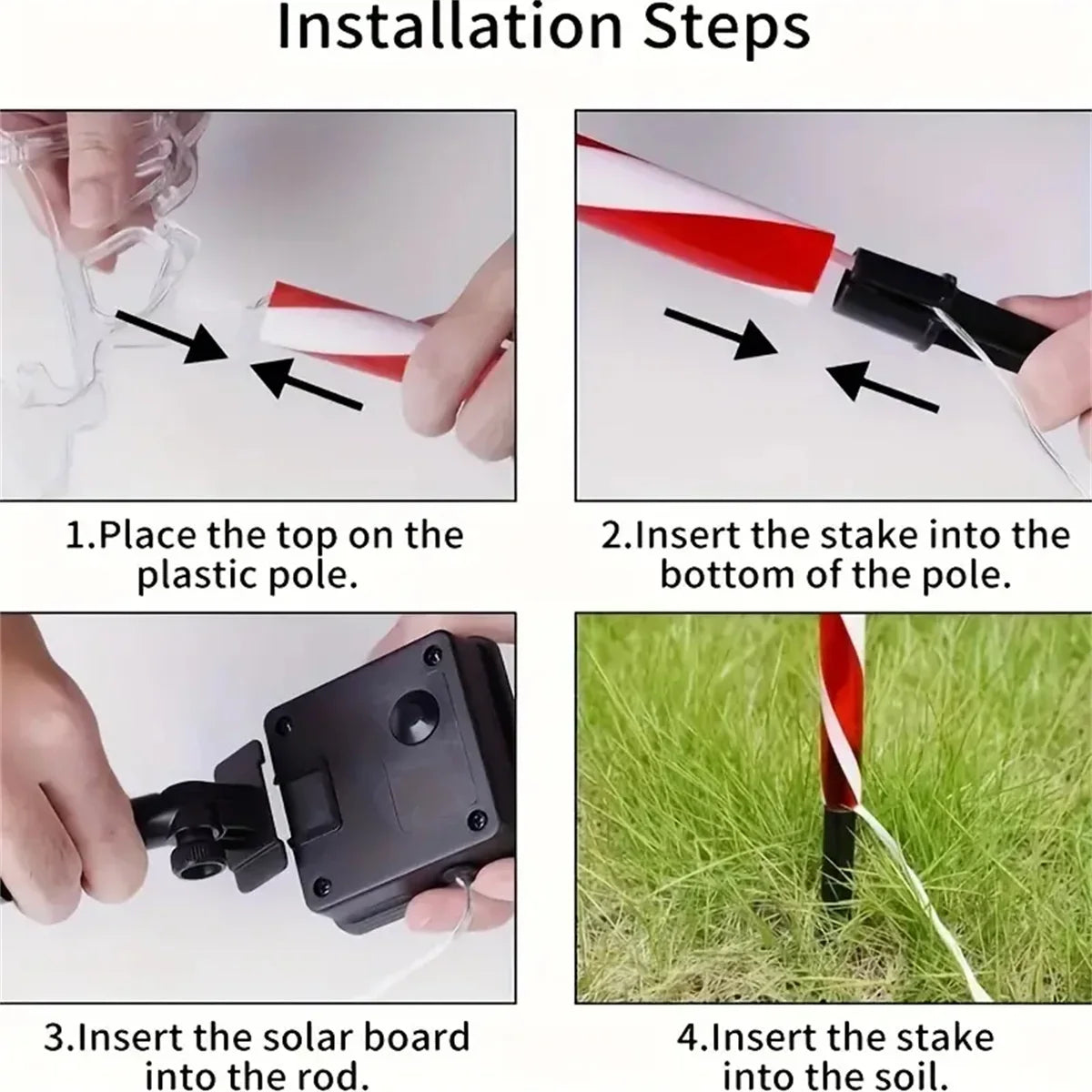 Solar Christmas Tree Ground Lights Outdoor Waterproof Decorative Lamps