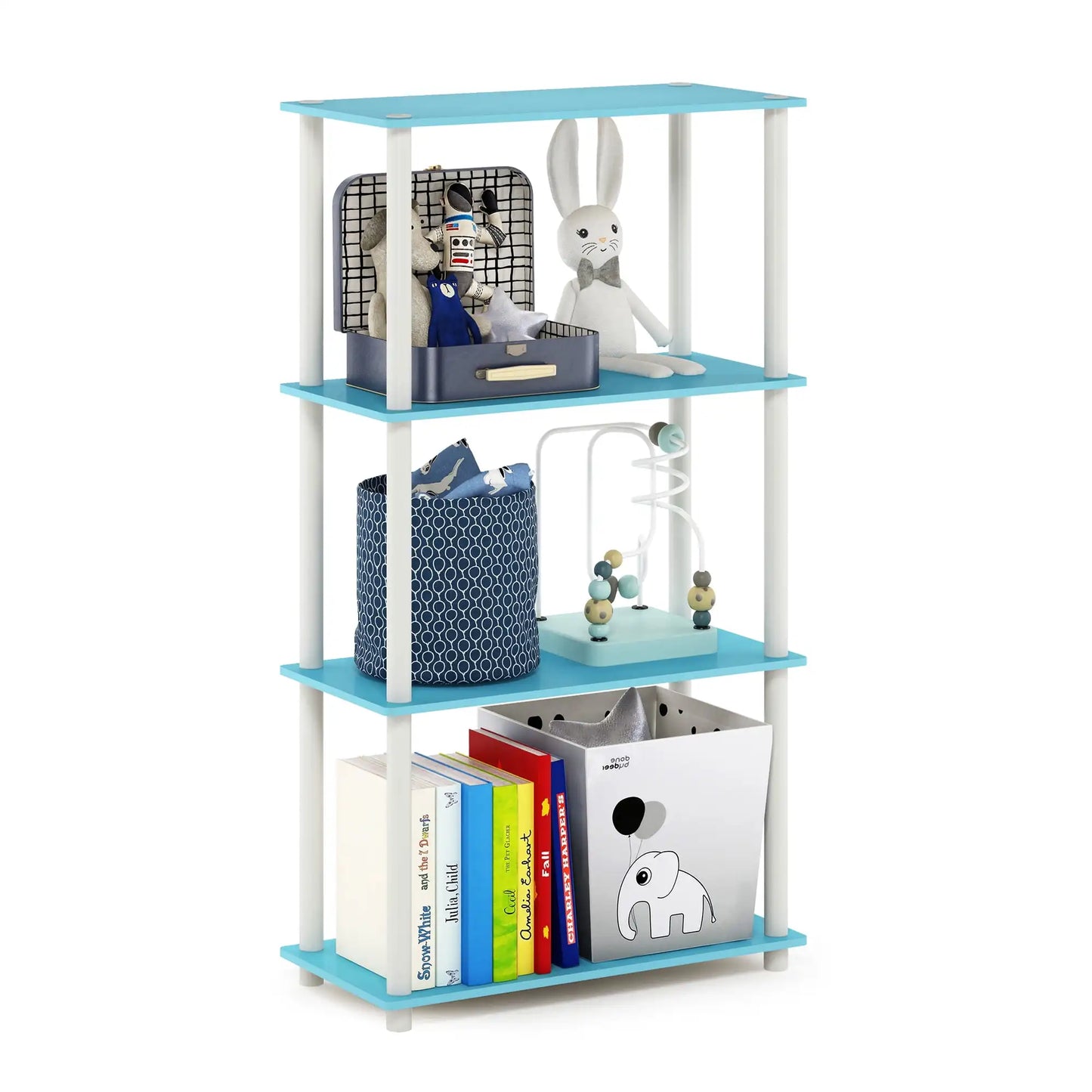 XMSJH Freestanding 4 Tier Multipurpose Shelf Rack Unit