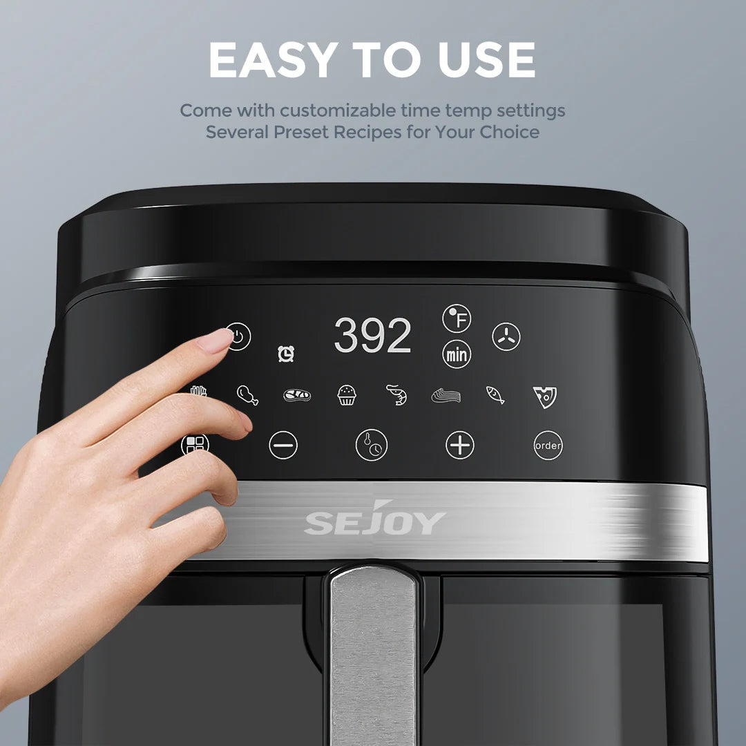 Sejoy 8-In-1 Air Fryer Oven Oilless Cooker Keep Warm