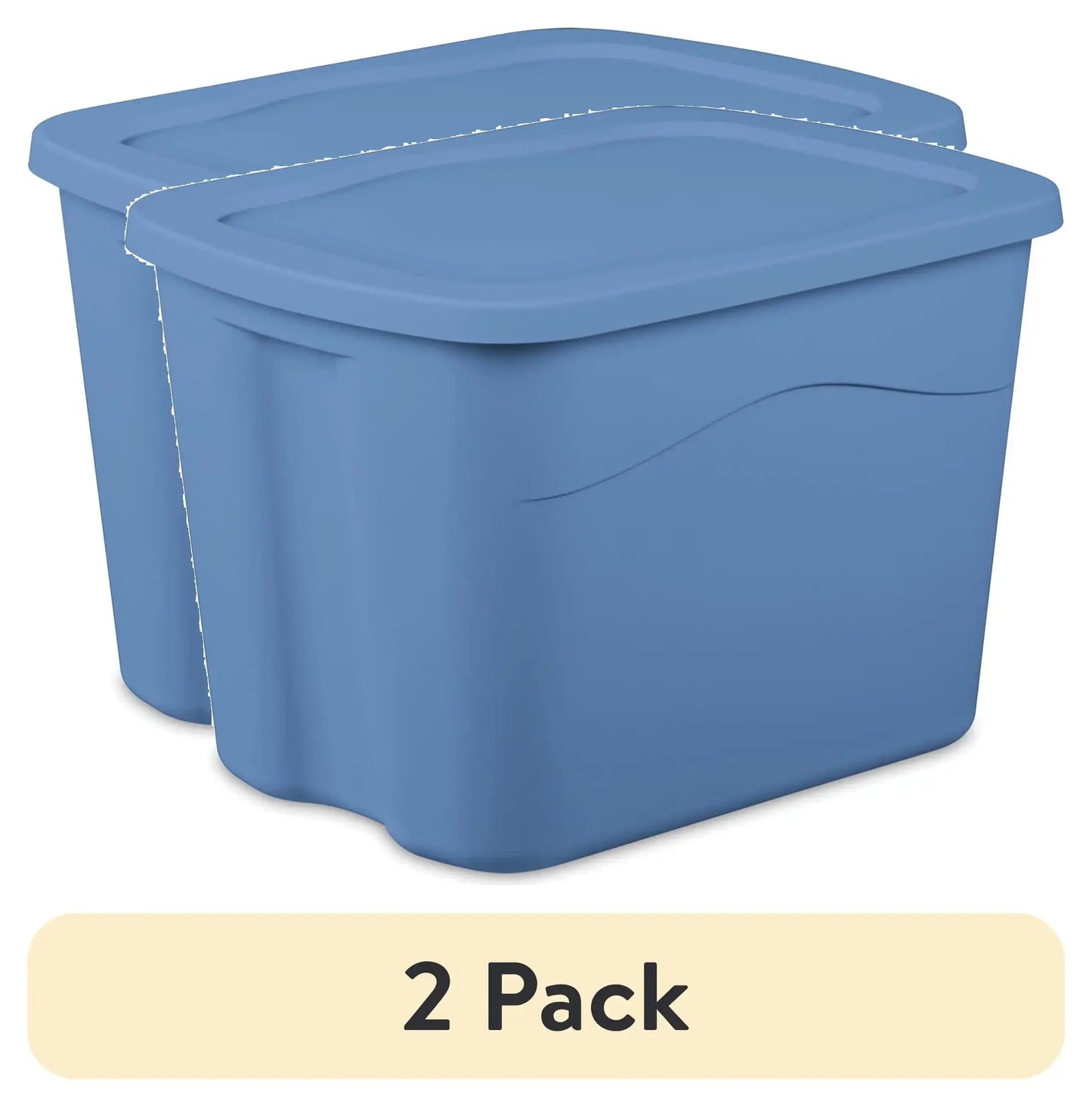 Sterilite Durable Plastic Storage Bin With Snap On Lid