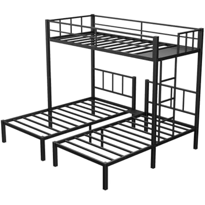 Hign-concerned Triple Bunk Bed Twin Over Twin Over Twin
