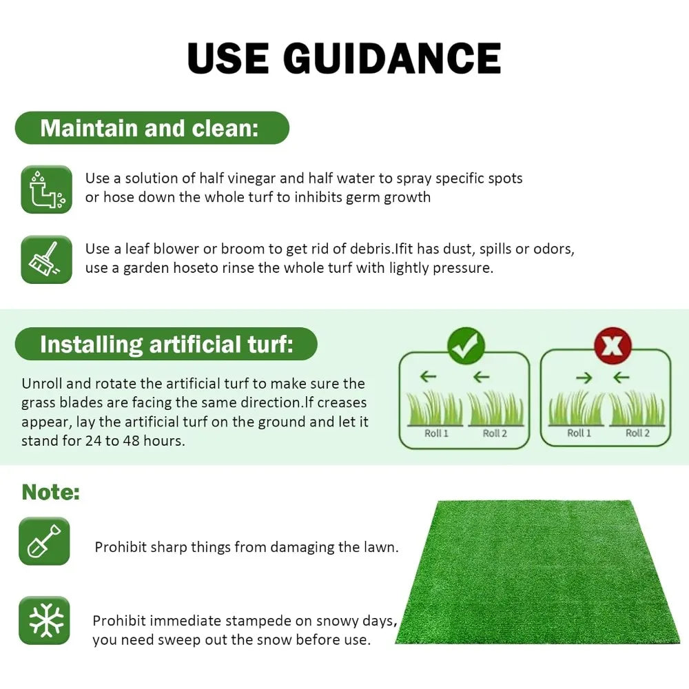 Realistic Artificial Grass Rug Turf Rolls for Indoor Outdoor Use