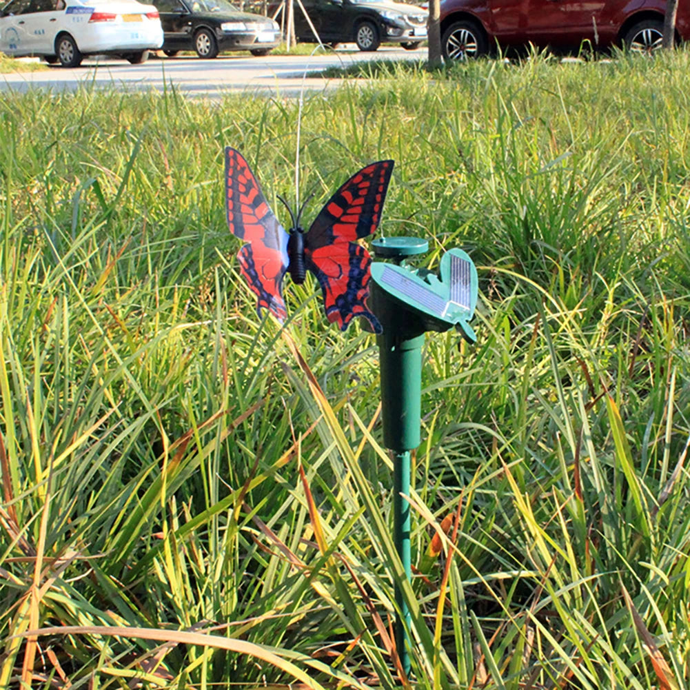Shunmaii Solar Dancing Butterfly Bird Garden Stake Ornament