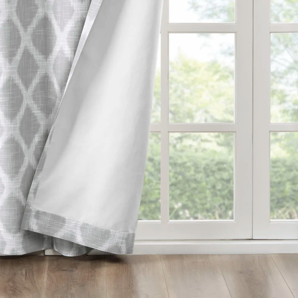 Printed Ikat Blackout Curtain Panel(Only 1 Pc Panel)