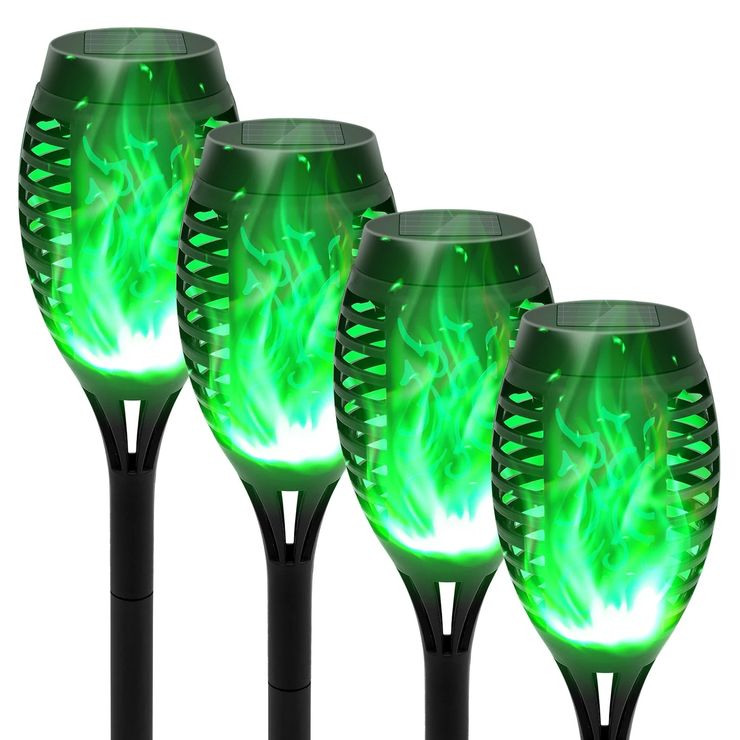 Solar Flame Light Outdoor Flickering Torch For Garden Lawn Patio