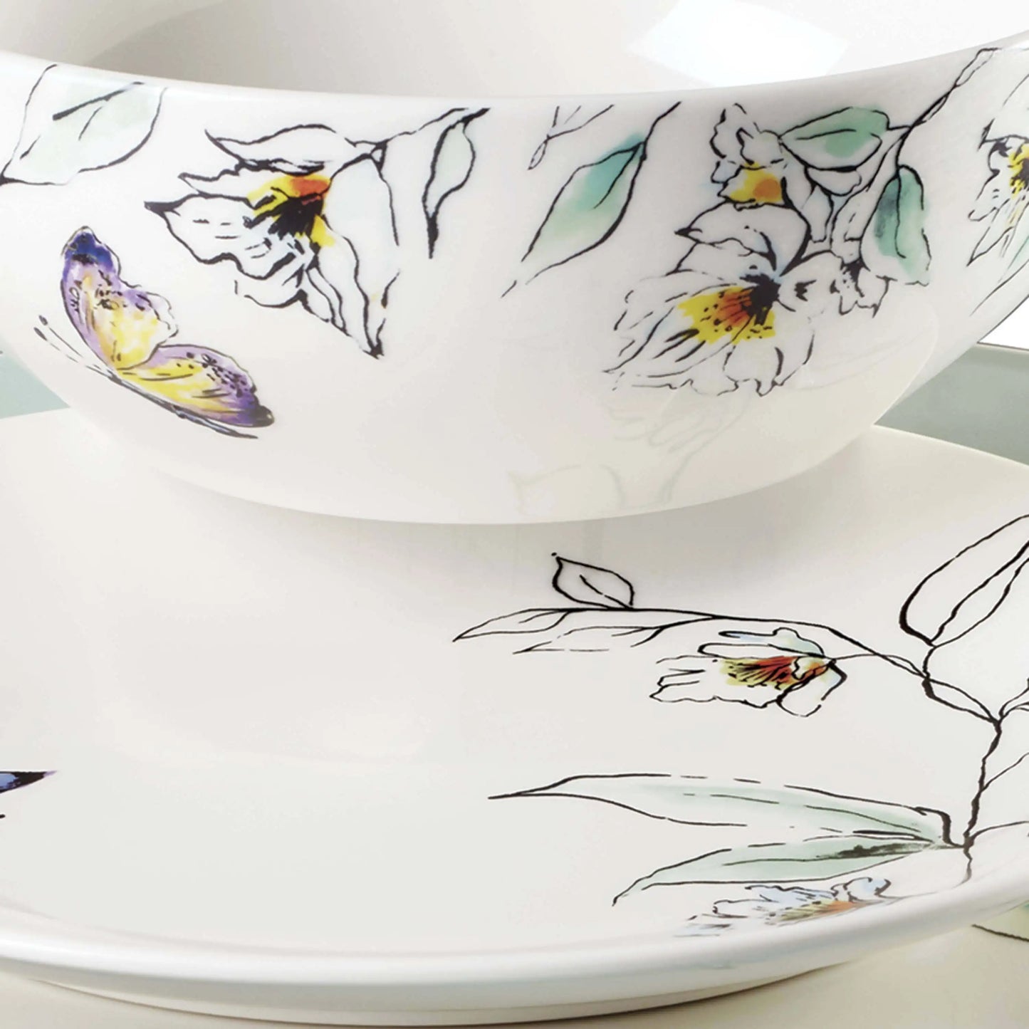 Entertain 365 12-Piece Botanica Dinnerware Set (Service for 4)
