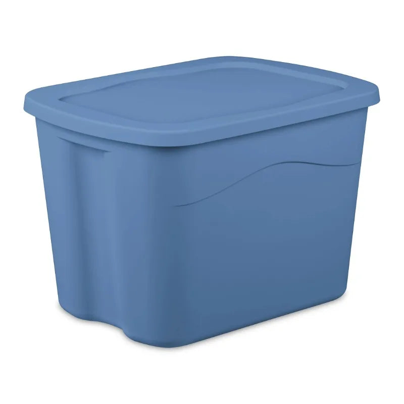 Sterilite Durable Plastic Storage Bin With Snap On Lid