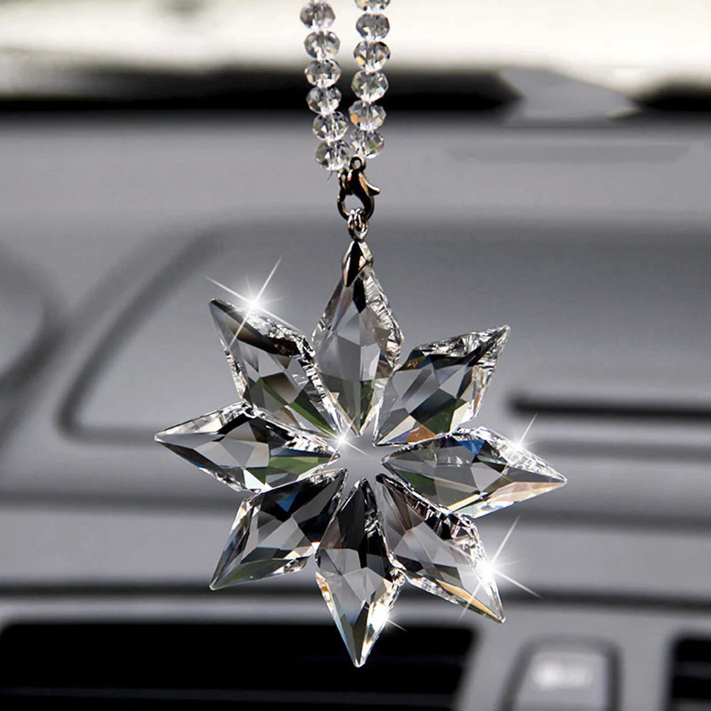 Karlor Crystal Snowflake Car Pendant Sun Catcher Ornament