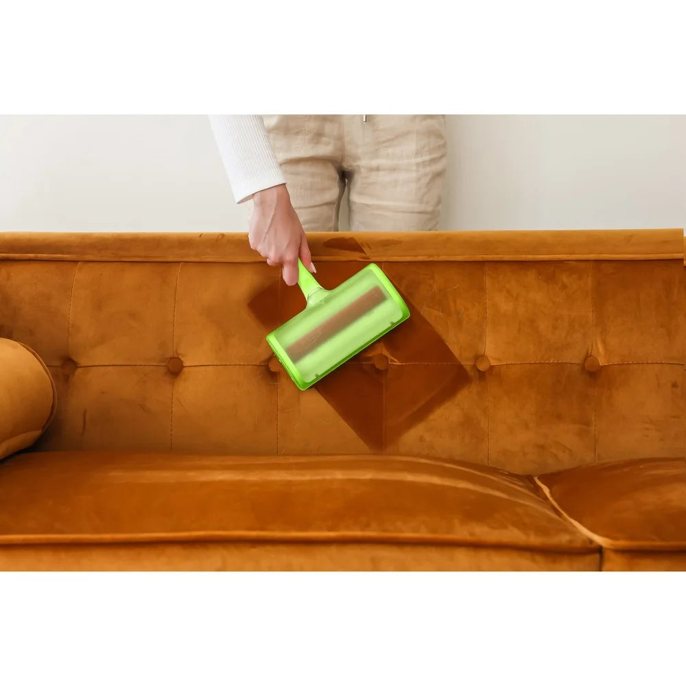 XMSJ Pet Hair Remover Tool Dual Wheel Self Cleaning