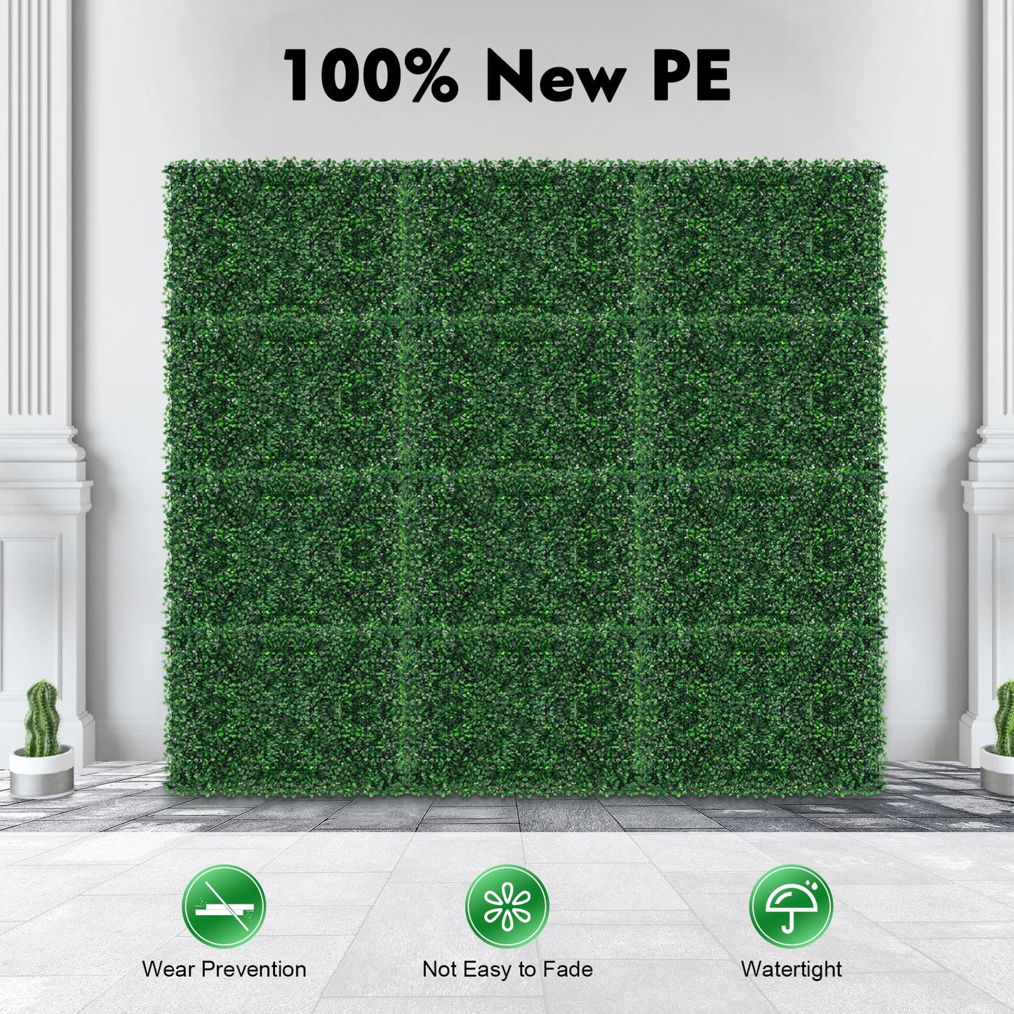 Sichuan Grass Mat Panel PE Waterproof Wall Hedge Decor