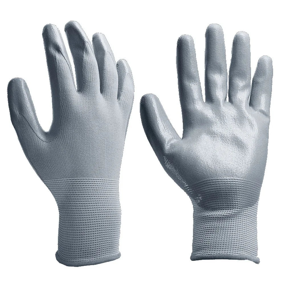 XMSJ Nitrile Gripping Gloves Waterproof Anti Slip Garden