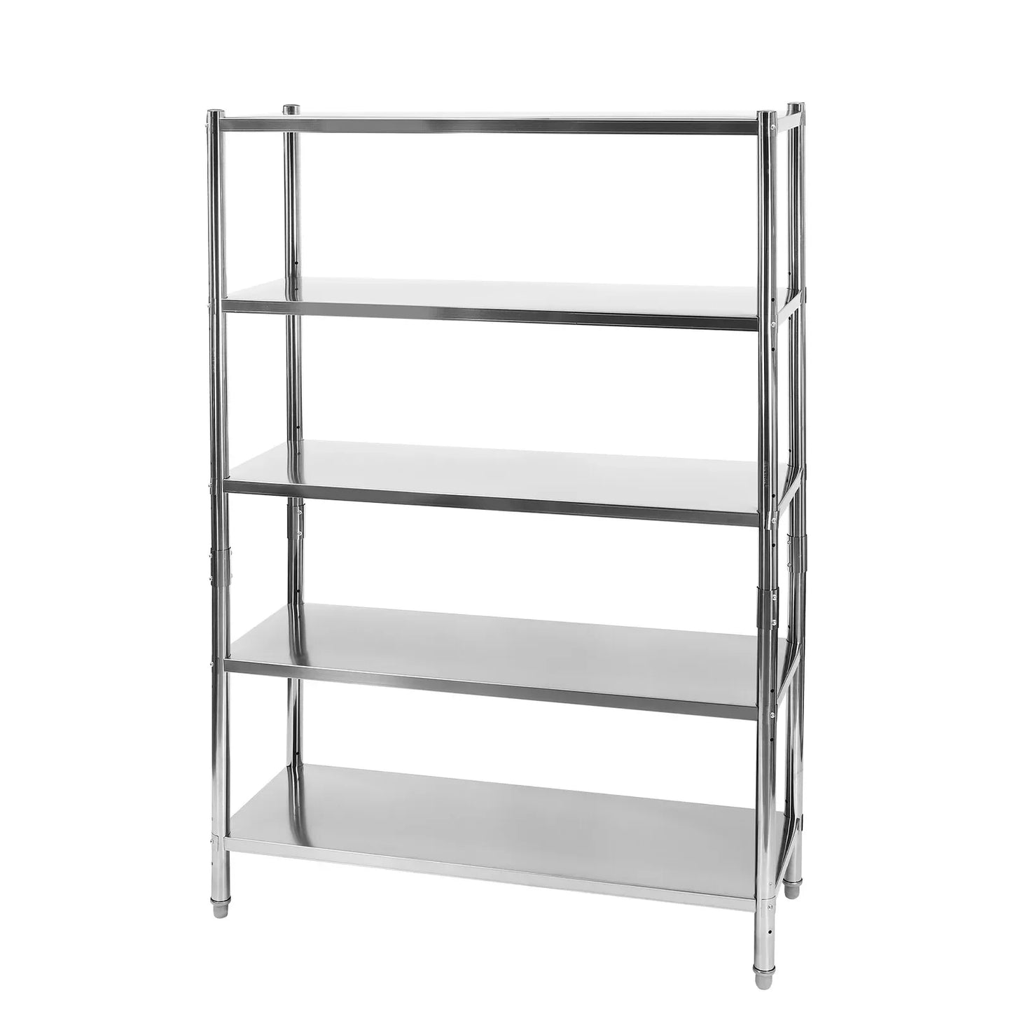 Heavy Duty 5-Tier Shelving 47.2"Wx17.7"Dx70.9"H - 661LB Capacity Stainless Steel Storage Rack for Warehouse & Garage