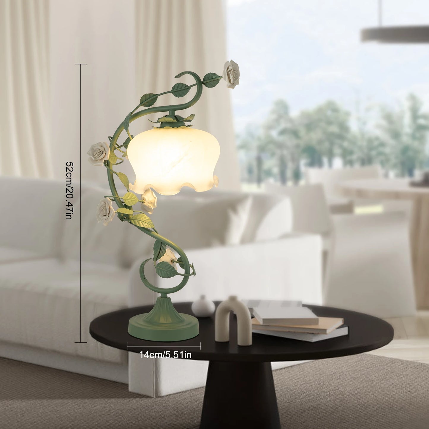LOYALHEARTD Modern Bedside Lamp Flower Petal Reading Light