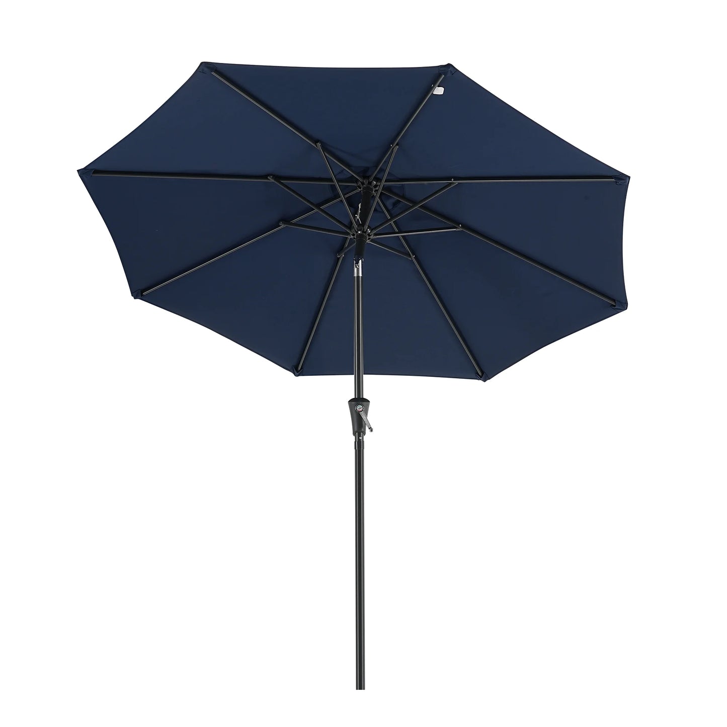 Blissun Outdoor Patio Umbrella With Tilt And Crank 8 Ribs