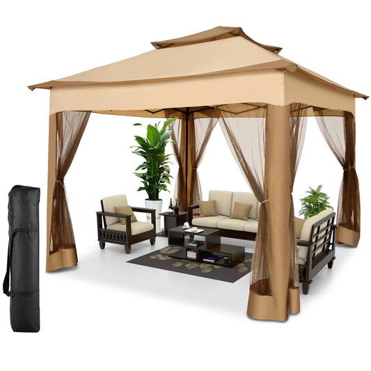 COBIZICN Pop Up Gazebo With Mosquito Netting For Quick Setup
