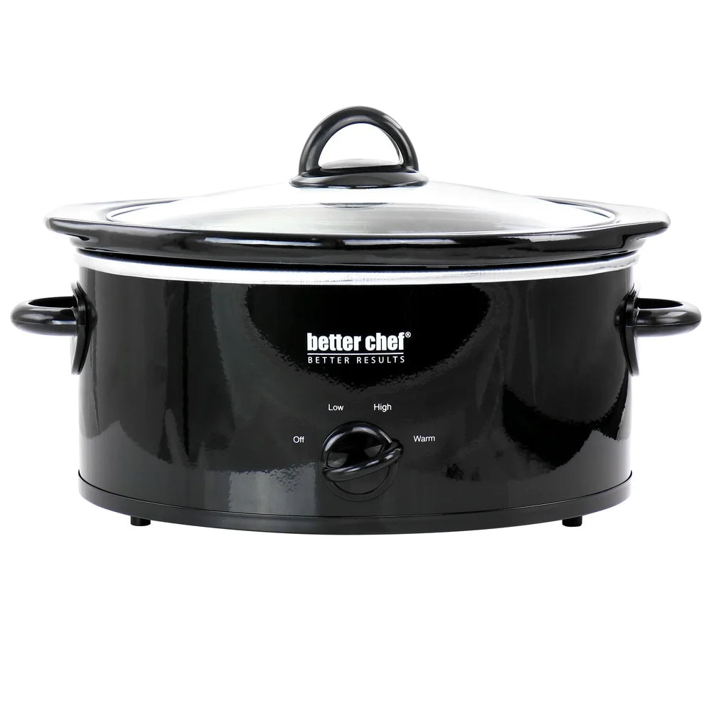 Dutrieux Oval Slow Cooker With Removable Stoneware Crock Glass Lid