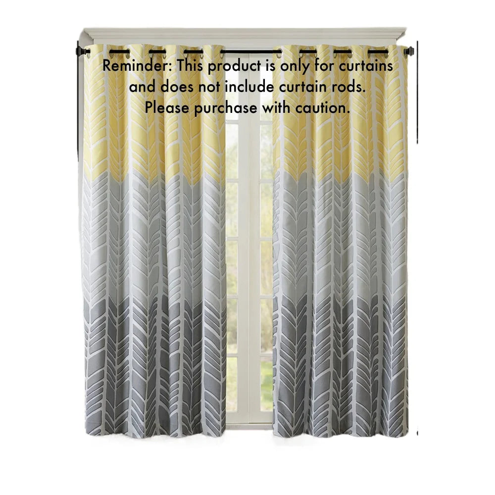 Printed Total Blackout Curtain Panel(Only 1 Pc Panel)