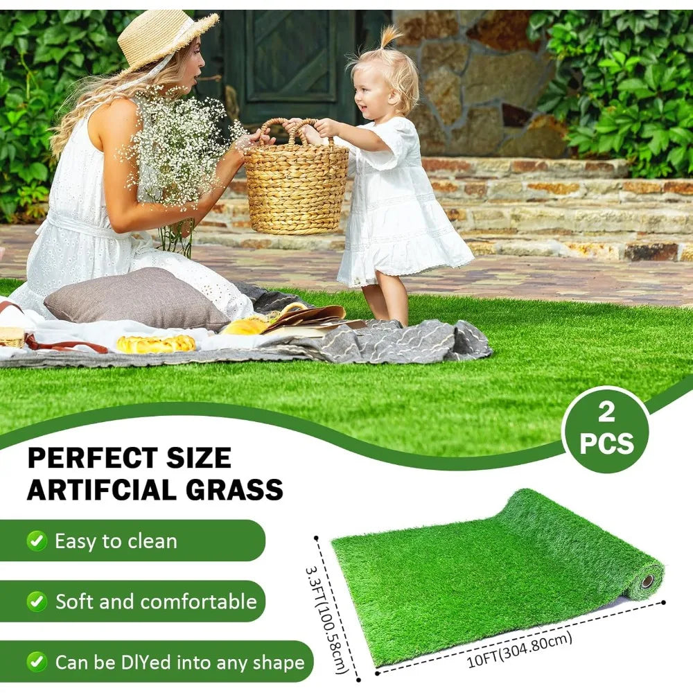 Realistic Artificial Grass Rug Turf Rolls for Indoor Outdoor Use