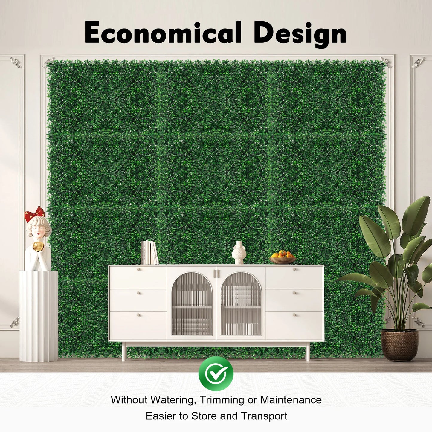 Sichuan Grass Mat Panel PE Waterproof Wall Hedge Decor