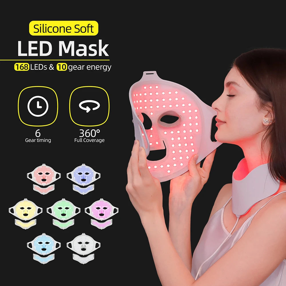 Foreverlily Photon Face Neck LED Mask With Light Therapy