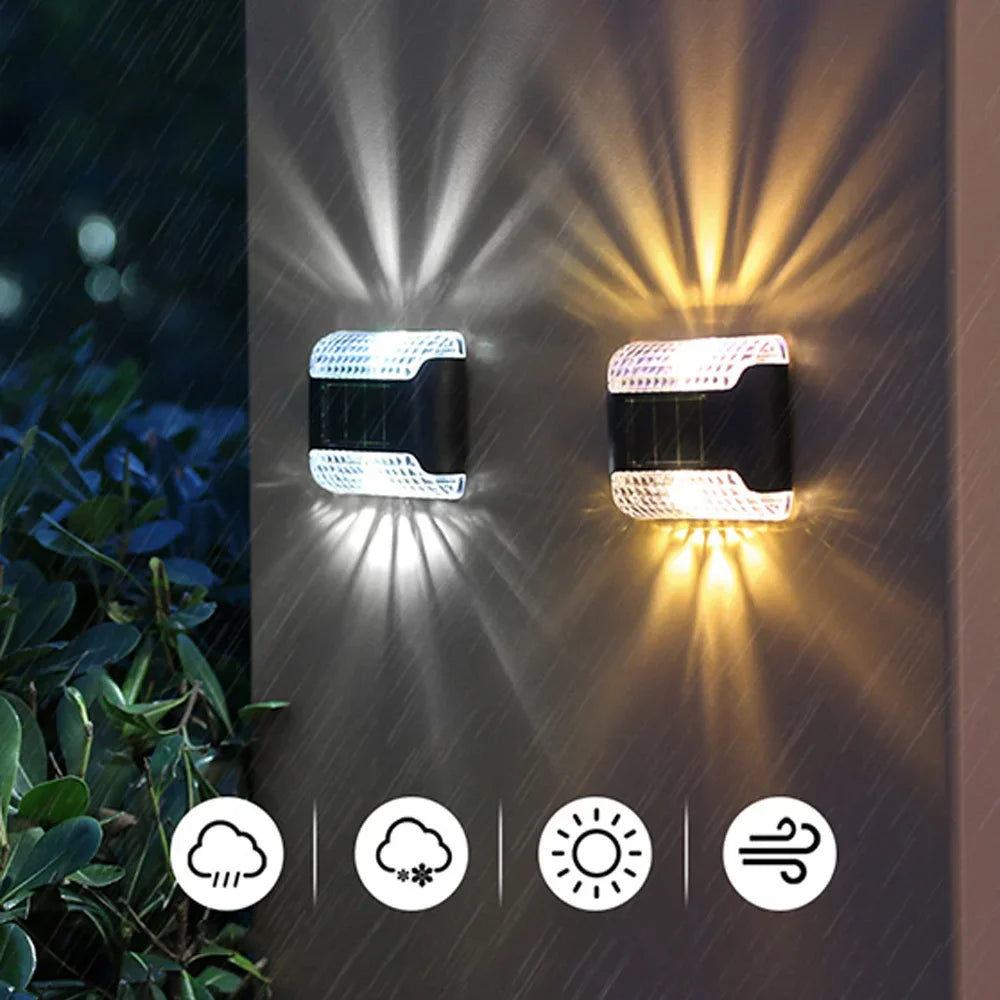 Solar Lights Outdoor Wide Lighting Angle Motion Sensor Security Lamp Street Garden Yard Park Outdoor Home Lighting Decoration